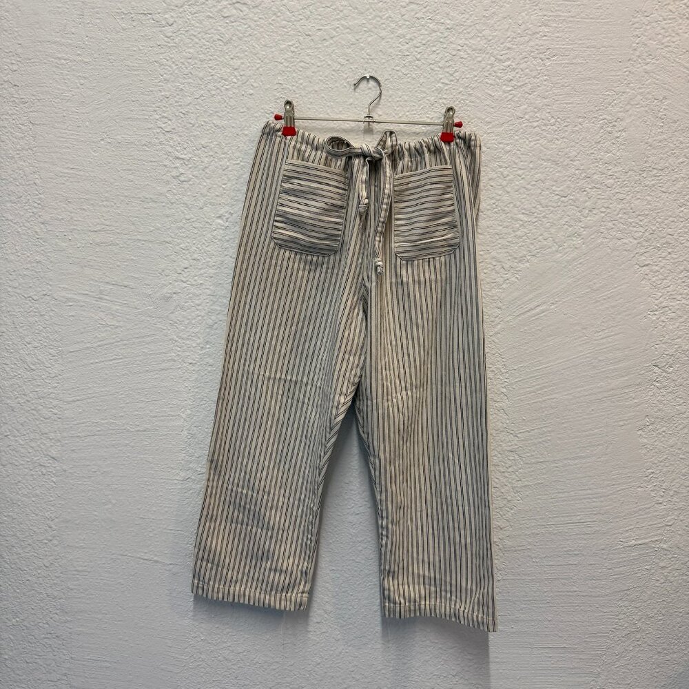UO RENEWAL DRAWSTRING CANVAS STRIPED PANTS